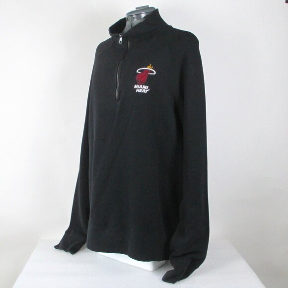 1/2 ZIP MIAMI HEAT SWEATSHIRT. - Picture 2 of 11